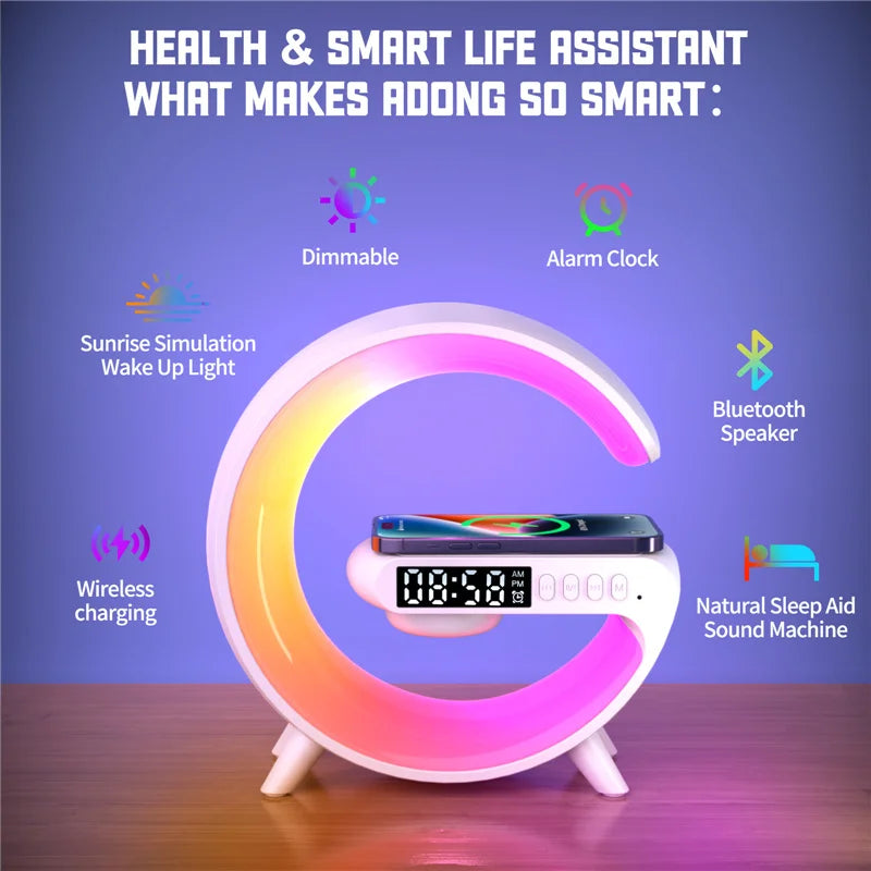 Wireless Charger Pad Stand Speaker