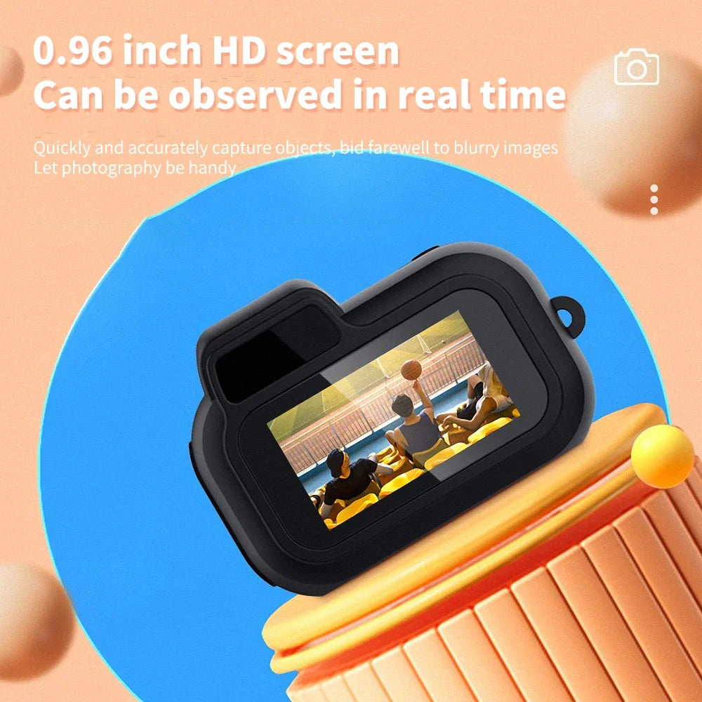 Retro Mini Camera with Screen Indoor Home Outdoor 1080p HD Portable Very Small Cam Video Support TF Card Holiday Gifts Y3000