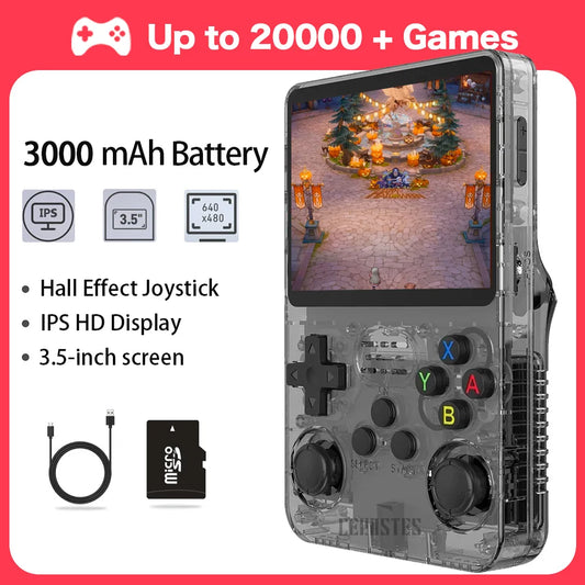 R36S Retro Handheld Video Game Console Linux System 3.5 Inch IPS Screen R35s Plus Portable Pocket Video Player 64GB 128GB