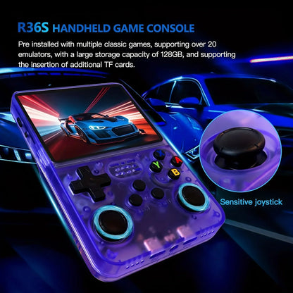R36S Retro Handheld Video Game Console Linux System 3.5 Inch IPS Screen R35s Plus Portable Pocket Video Player 64GB 128GB